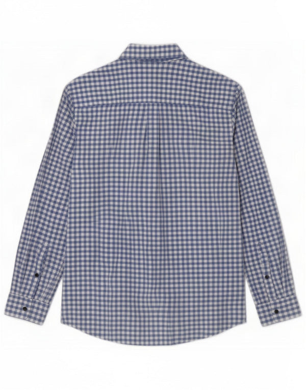 Pinko Damenhemd UK 6 Small Blue Gingham Cotton