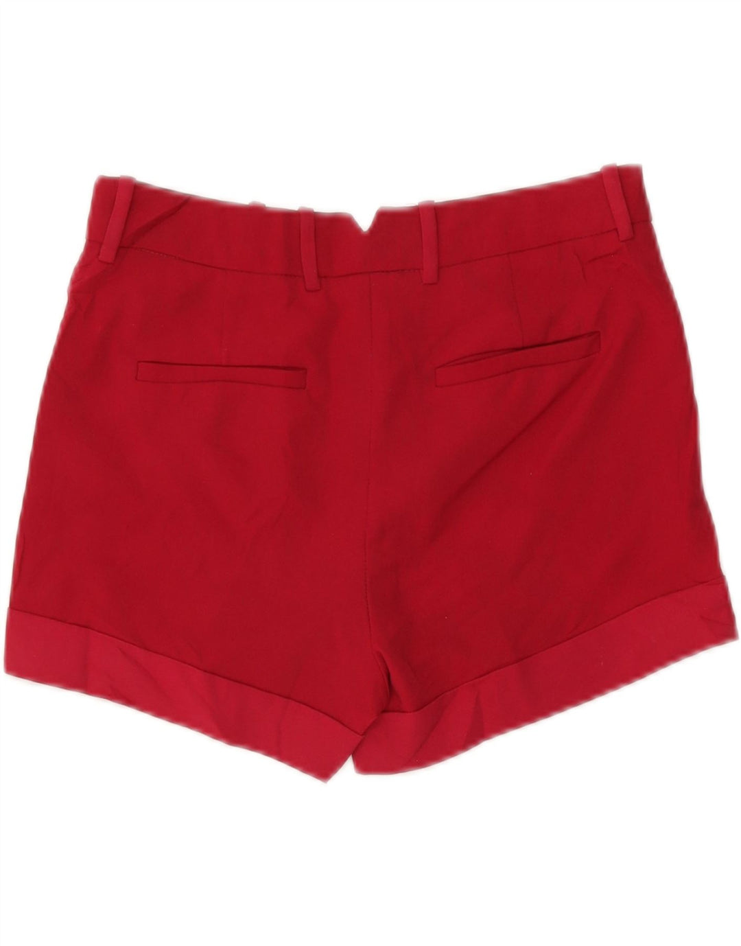 Zara Damen Chino-Shorts, Größe S, W26, Rot, Polyester