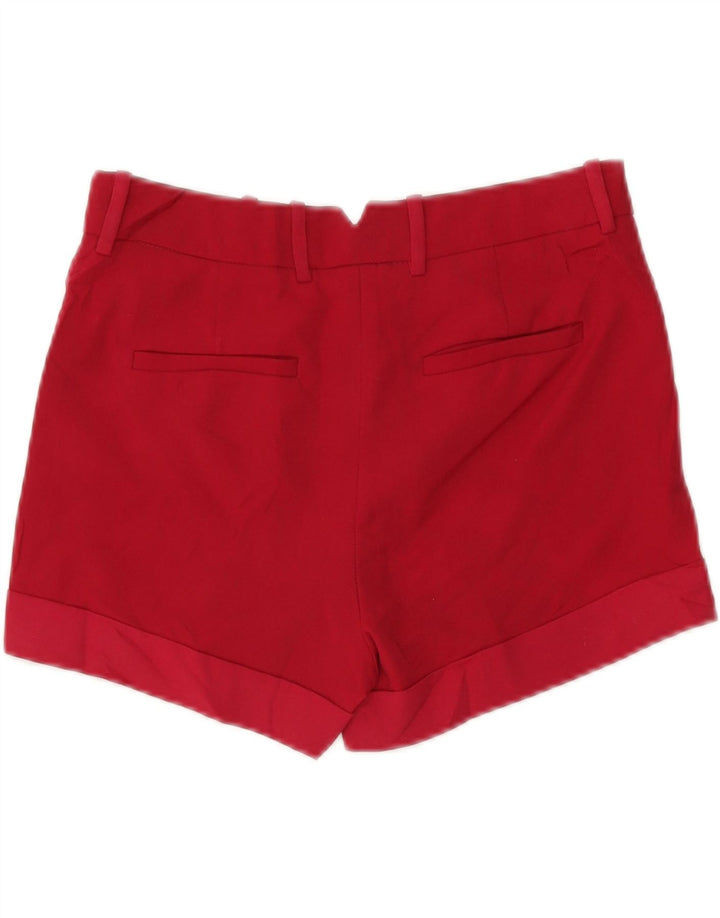 Zara Damen Chino-Shorts, Größe S, W26, Rot, Polyester
