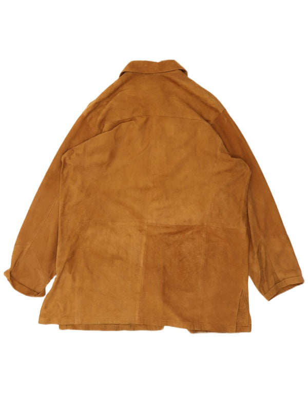 Vintage Damen Wildlederjacke IT 50 XL Braun
