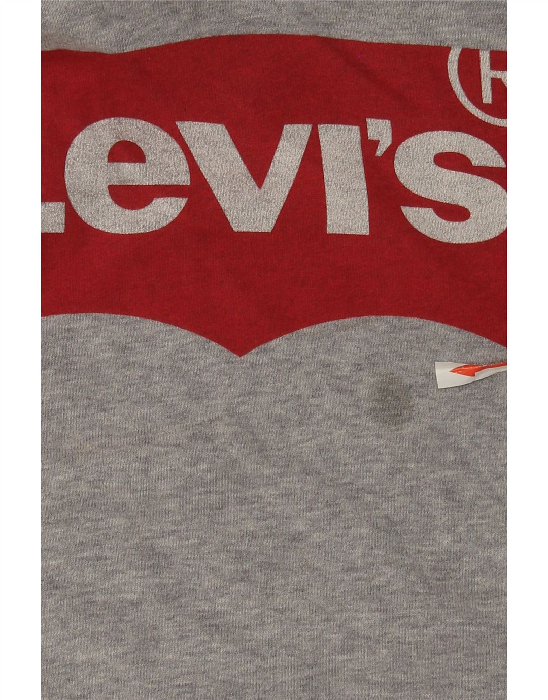 Levi's Herren-Kapuzenpullover mit Grafik, mittelgrau gesprenkelte Baumwolle