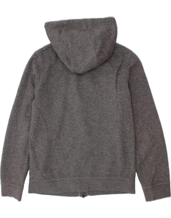 NIKE Boys Zip Hoodie Sweater 10-11 Years Medium Grey Cotton Vintage Nike and Second-Hand Nike from Messina Hembry 