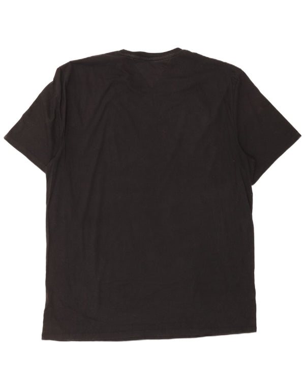 Tommy Hilfiger Mens T-Shirt Top 2XL Black Cotton