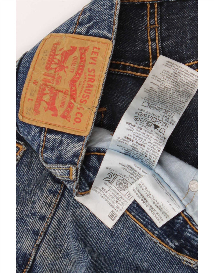 Levi's Herren 512 Slim Tapered Jeans W32 L34 Blaue Baumwolle