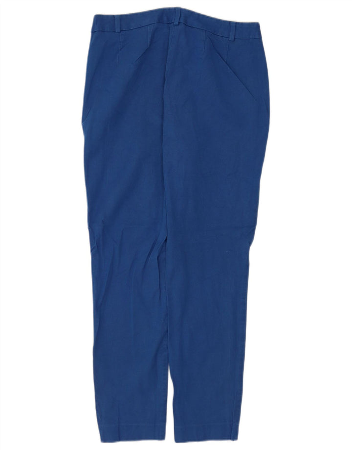 Marks & Spencer Damen Slim-Hose UK 12 Medium W30 L28 Blaue Viskose