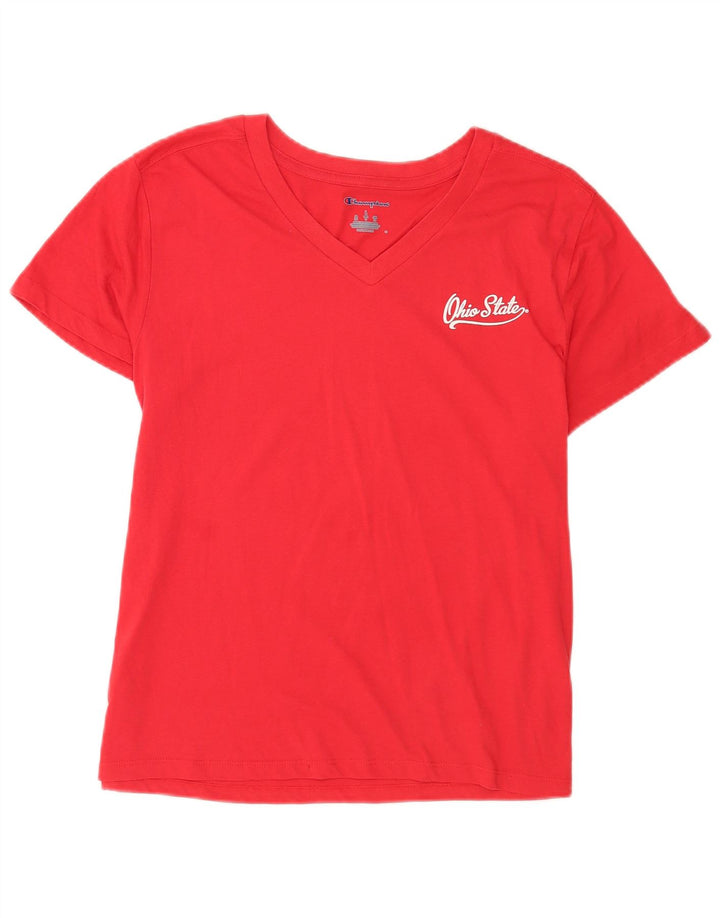 Champion Damen T-Shirt Top UK 14 Large Rot