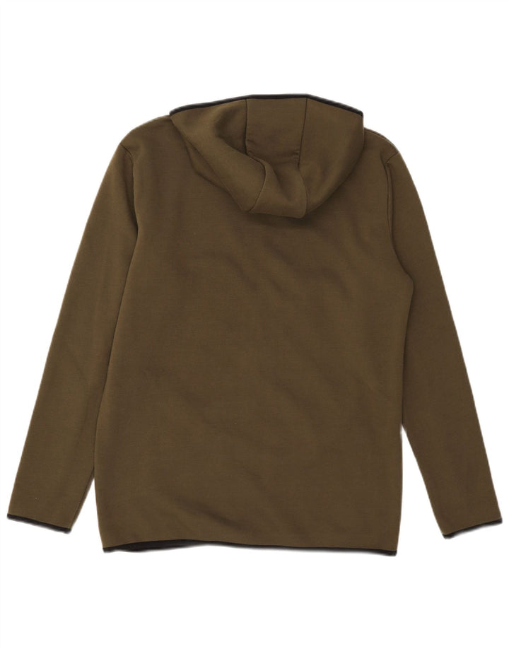 Ellesse Herren-Kapuzenpullover mit Reißverschluss, klein, Khaki, Polyester