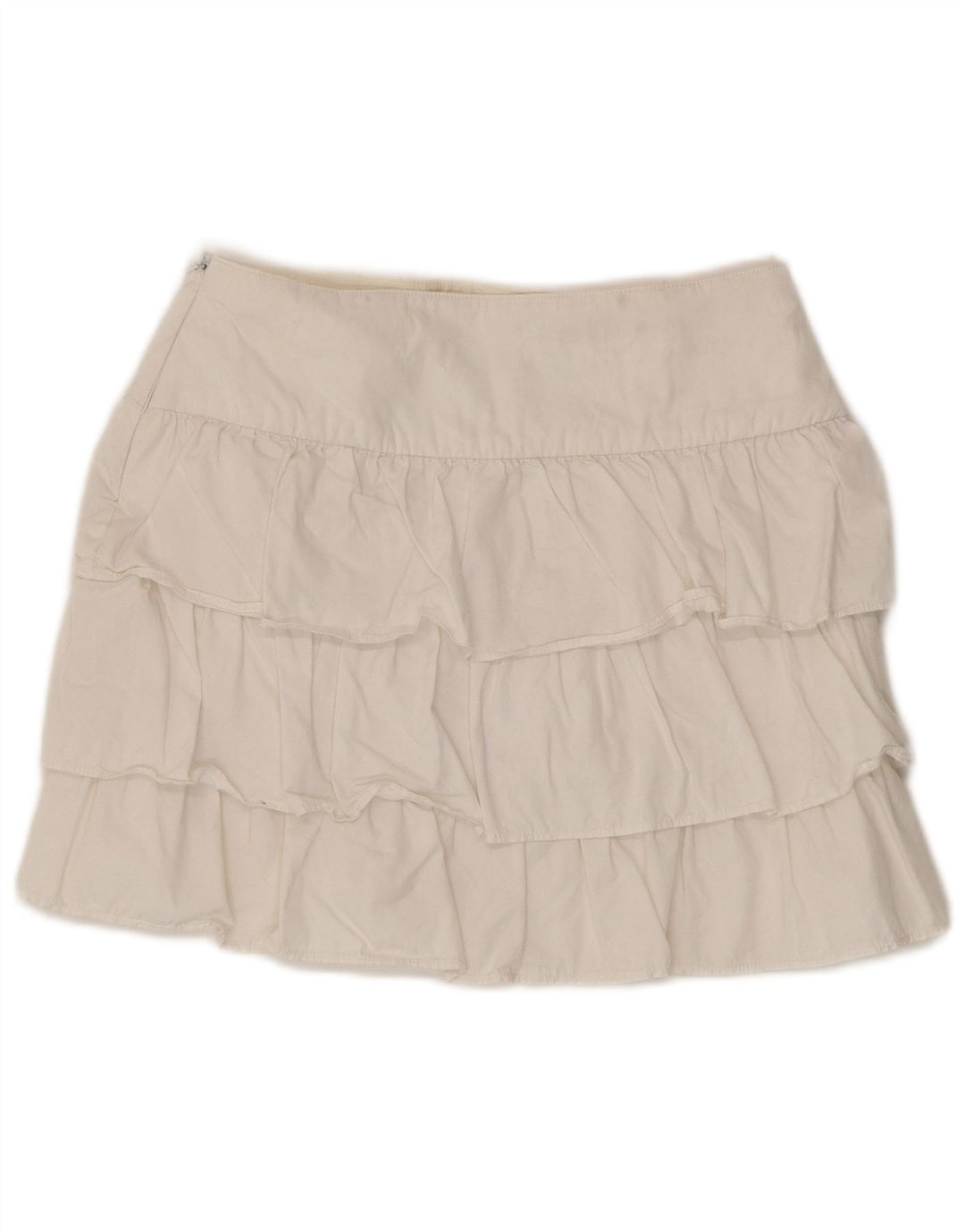 Zara Damen Stufenrock XS W24 Weiß