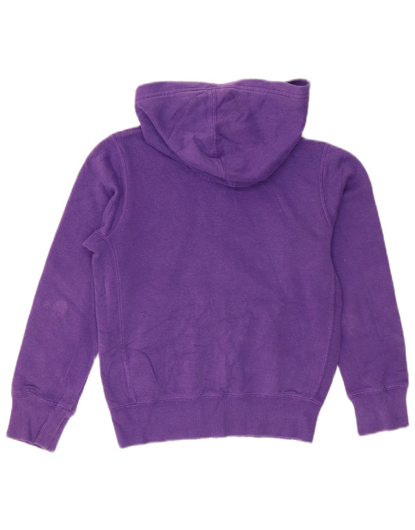 Nike Mädchen-Kapuzenpullover mit grafischem Reißverschluss, 8–9 Jahre, Größe S, Lila, Baumwolle