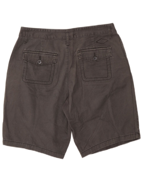 Eddie Bauer Damen Chino-Shorts US 8 Medium W30 Graue Baumwolle