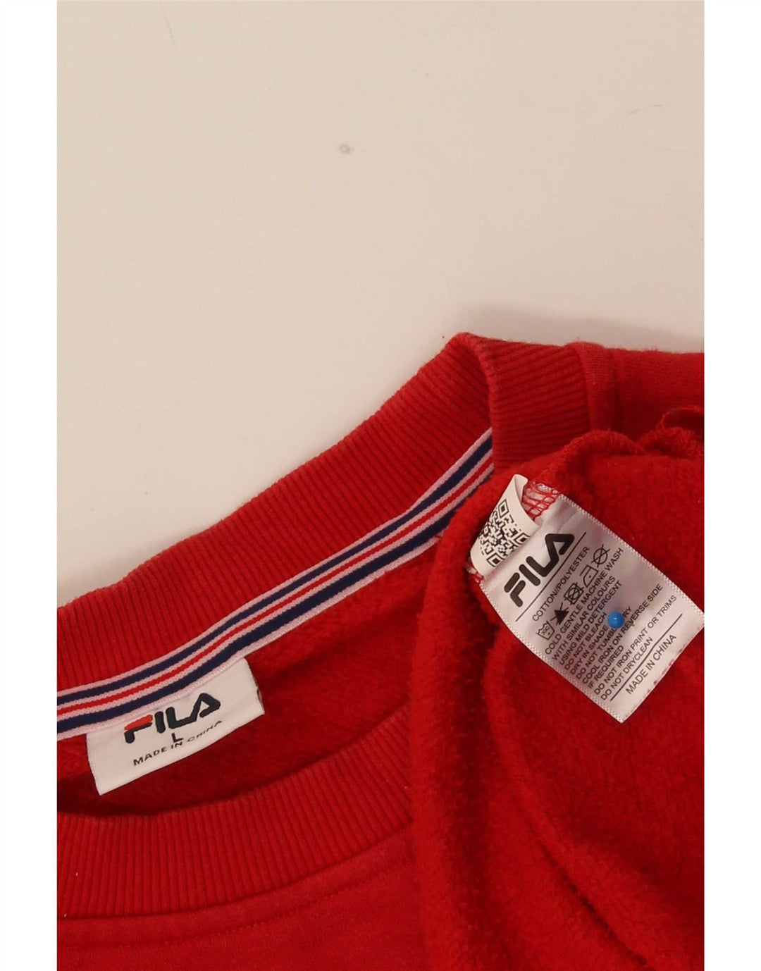 Fila Herren-Sweatshirt-Pullover, große rote Baumwolle