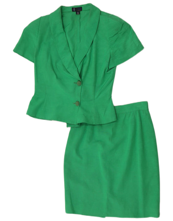 Mila Schon Damen Kurzarm-2-teiliges Rockset IT 44 Medium W28 Grün