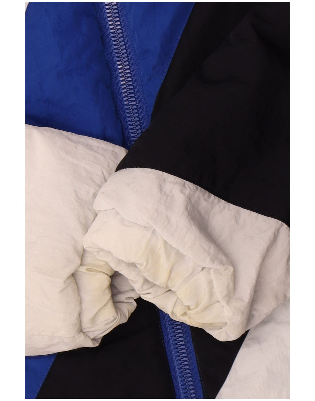 Ellesse Herren-Windbreaker-Jacke, UK 36, klein, blaues Colourblock-Polyamid