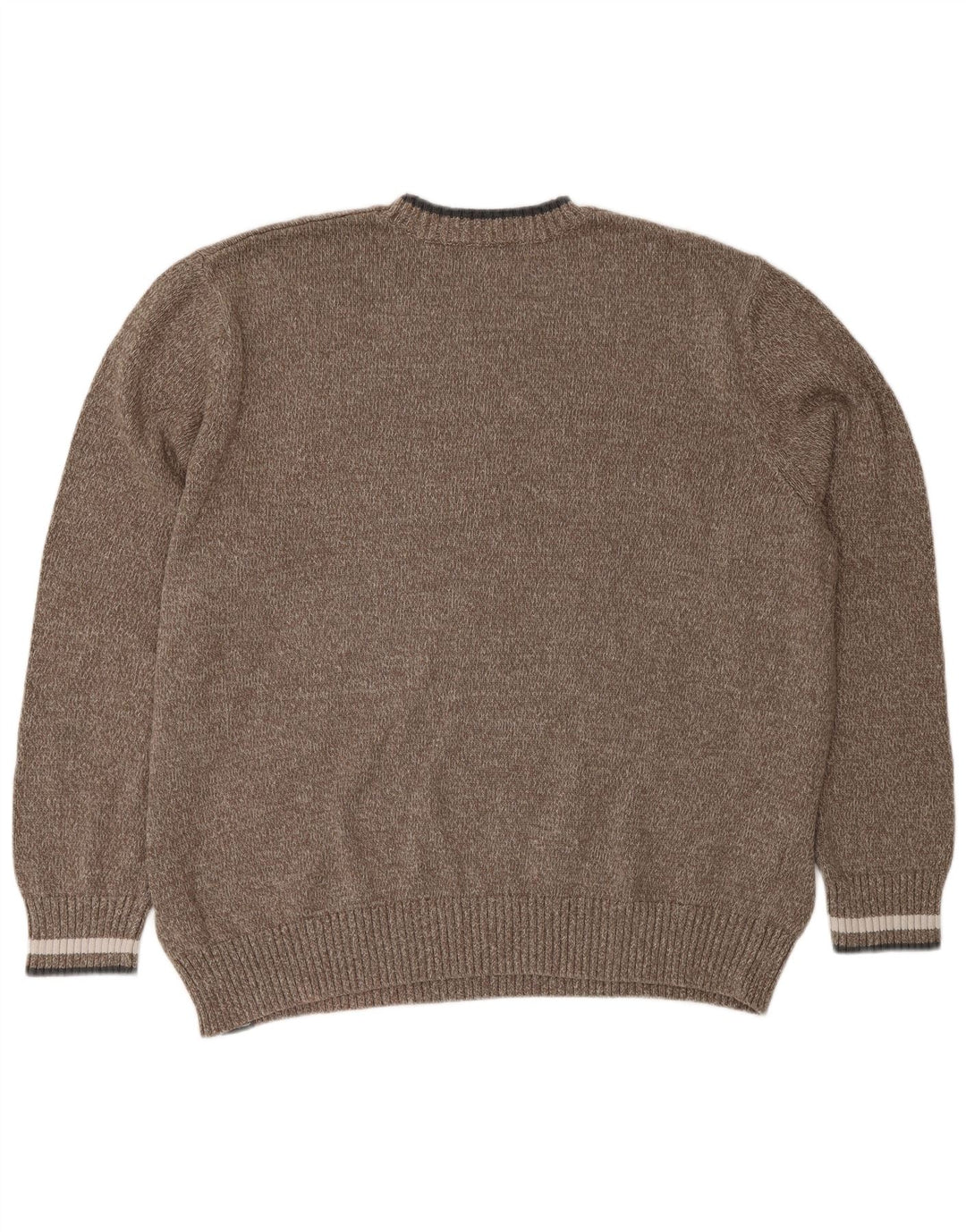 Eddie Bauer Herren-Pullover mit Rundhalsausschnitt, 2XL, braune Baumwolle
