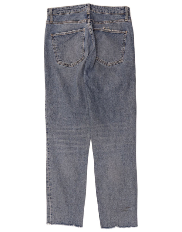 Zara Damen Straight Jeans EU 38 Small W28 L28 Blau