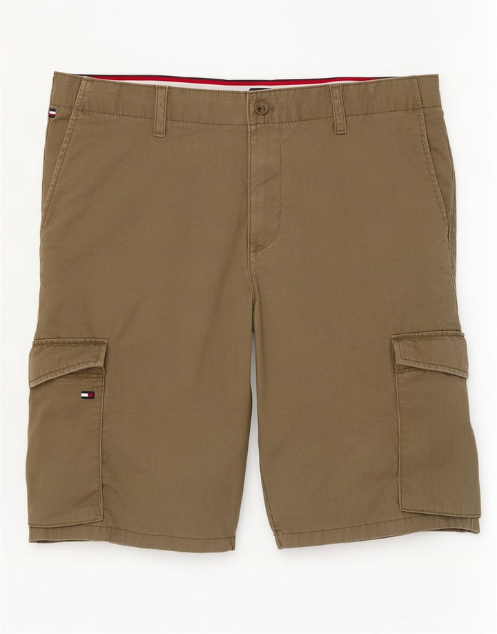 Tommy Hilfiger Herren Cargo-Shorts W36, große Khaki-Baumwolle