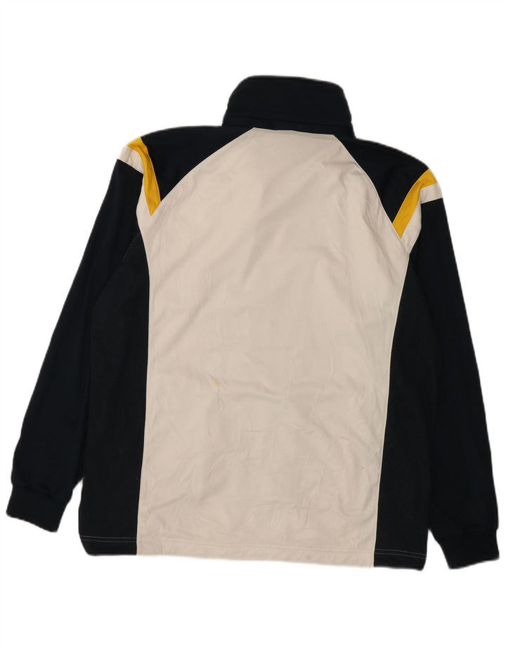 CHAMPION Mens Tracksuit Top Jacket Large Navy Blue Colourblock Polyester