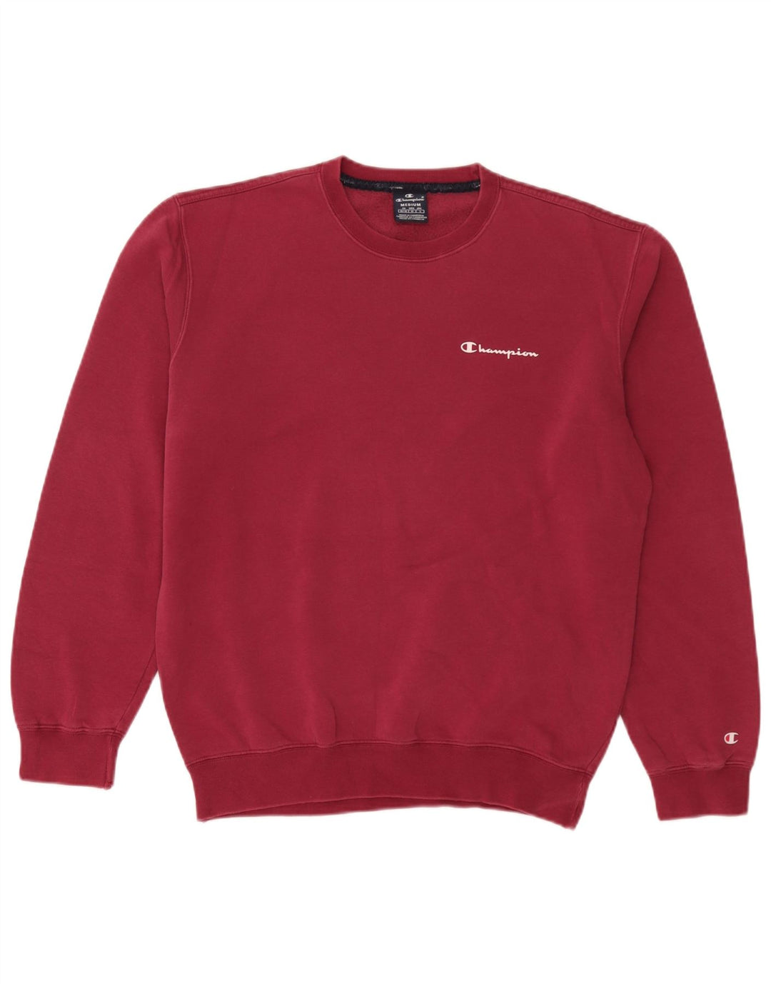 Champion Herren-Sweatshirt-Pullover aus mittelroter Baumwolle