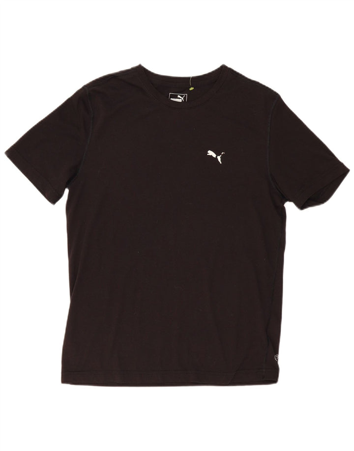Puma Herren Grafik T-Shirt Top Small Schwarz