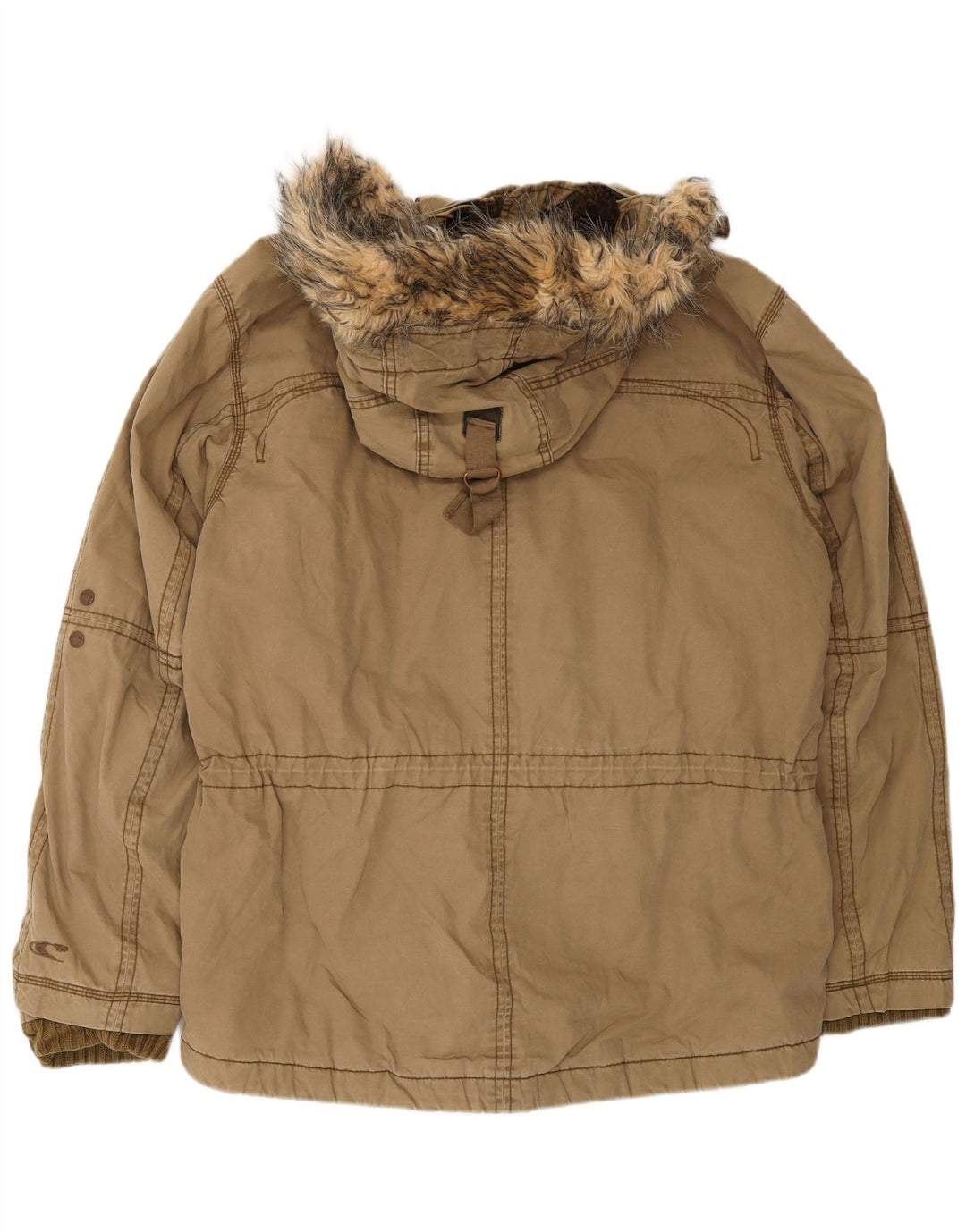 O'Neill Herren-Utility-Jacke mit Kapuze, UK 40, Größe L, Beige, Baumwolle
