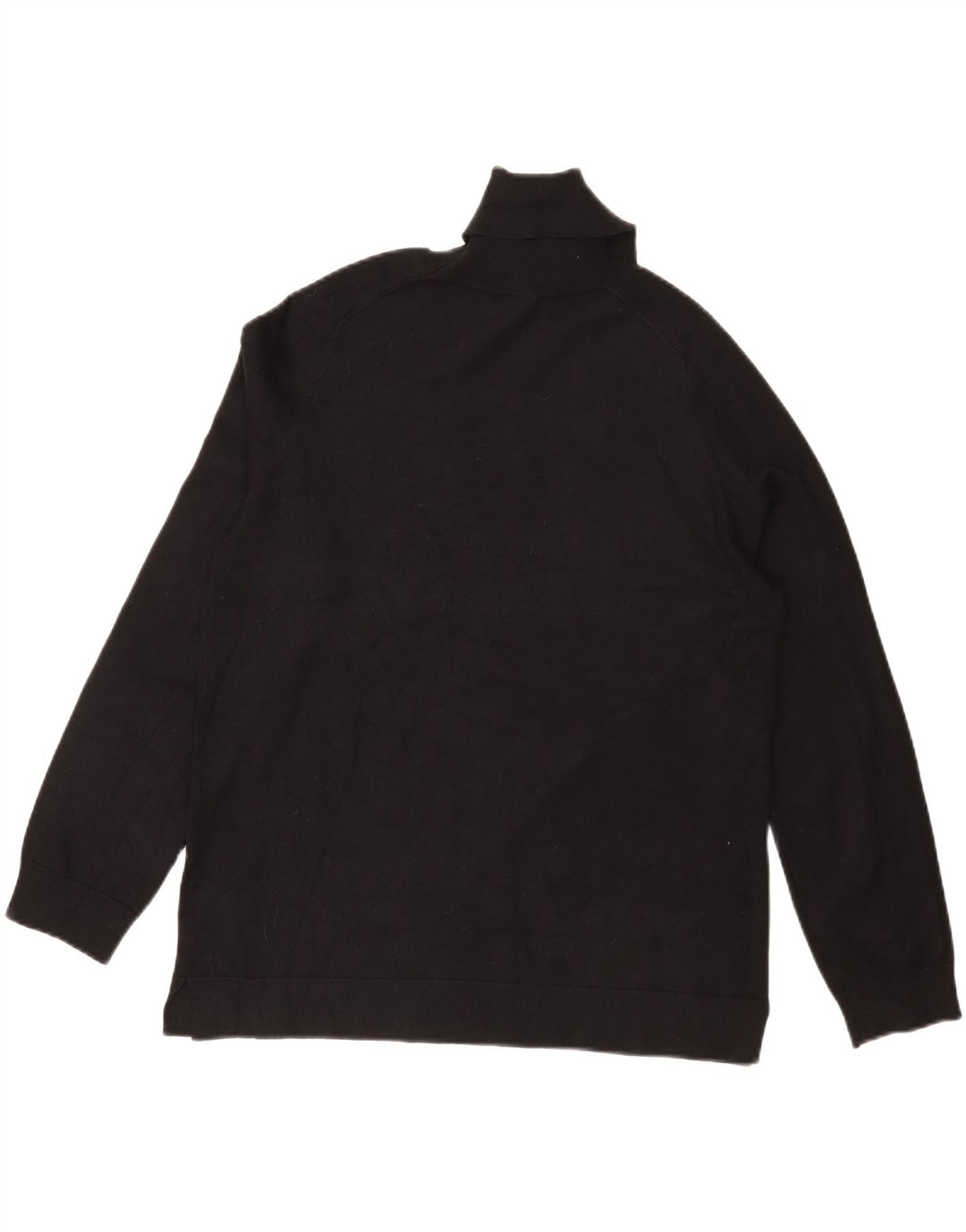 Dkny Herren-Pullover mit grafischem Rollkragen, groß, schwarze Farbblock-Viskose