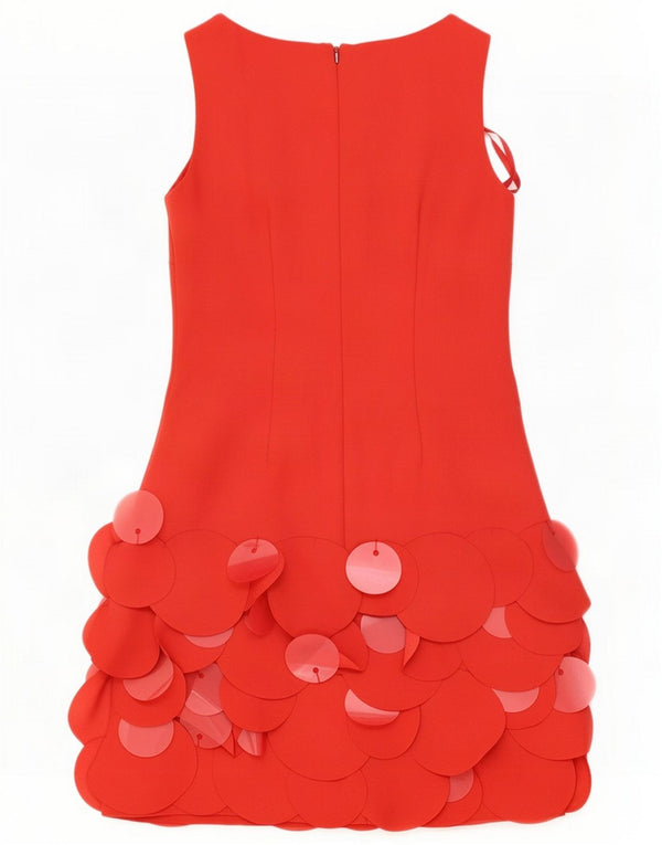 Coast Damen Ärmelloses Etuikleid UK 6 XS Rot Polyester