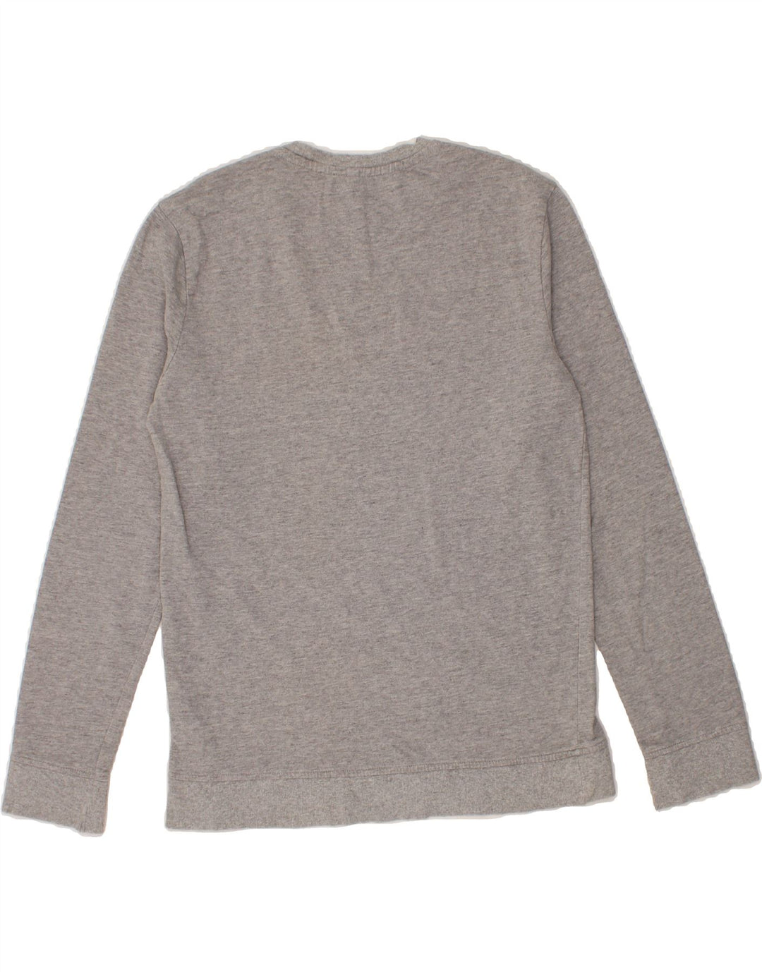 BENETTON Mens Graphic Sweatshirt Jumper Small Grey Cotton Vintage Benetton and Second-Hand Benetton from Messina Hembry 