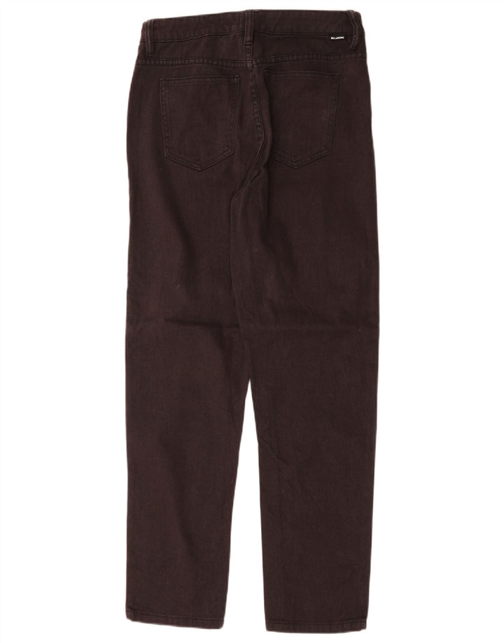 Billabong Damen Straight Jeans W28 L28 Schwarze Baumwolle