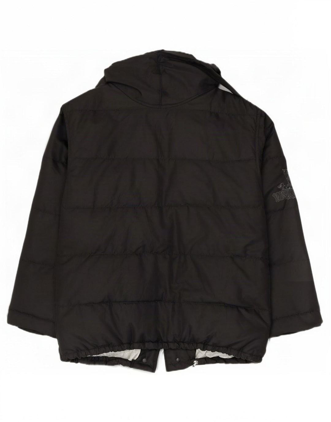 Iceberg Herren-Jacke mit Kapuze, wattiert, IT 50, Größe L, Schwarz, Polyamid