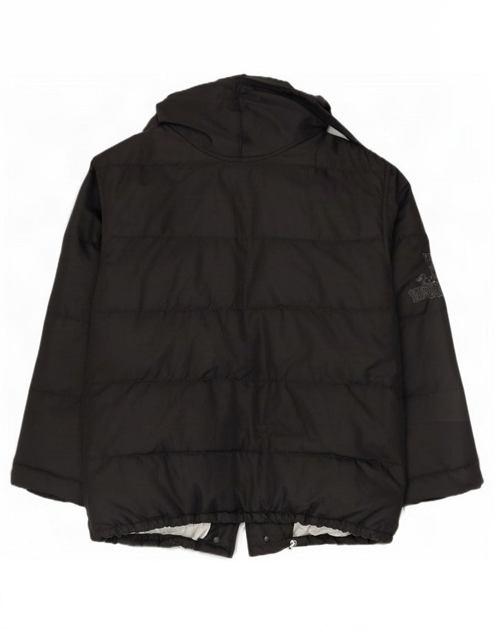Iceberg Herren-Jacke mit Kapuze, wattiert, IT 50, Größe L, Schwarz, Polyamid
