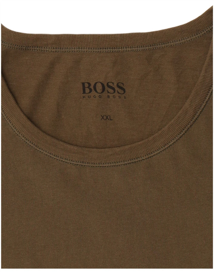 Hugo Boss Herren T-Shirt Top 2XL Khaki