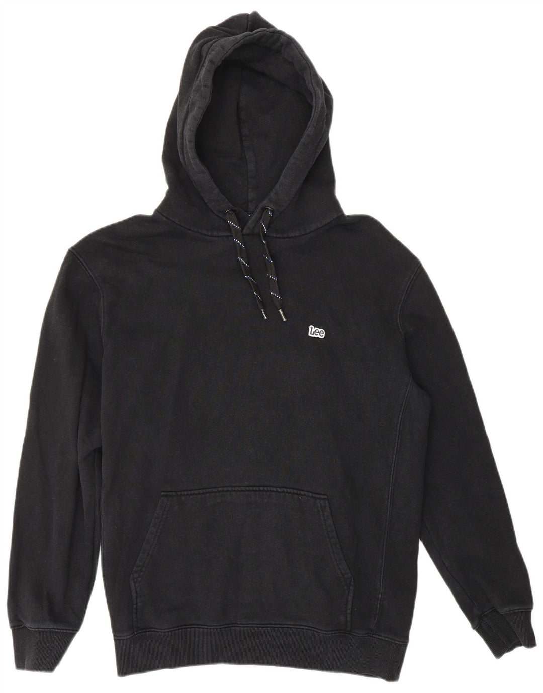 LEE Herren-Kapuzenpullover aus mittelschwarzer Baumwolle