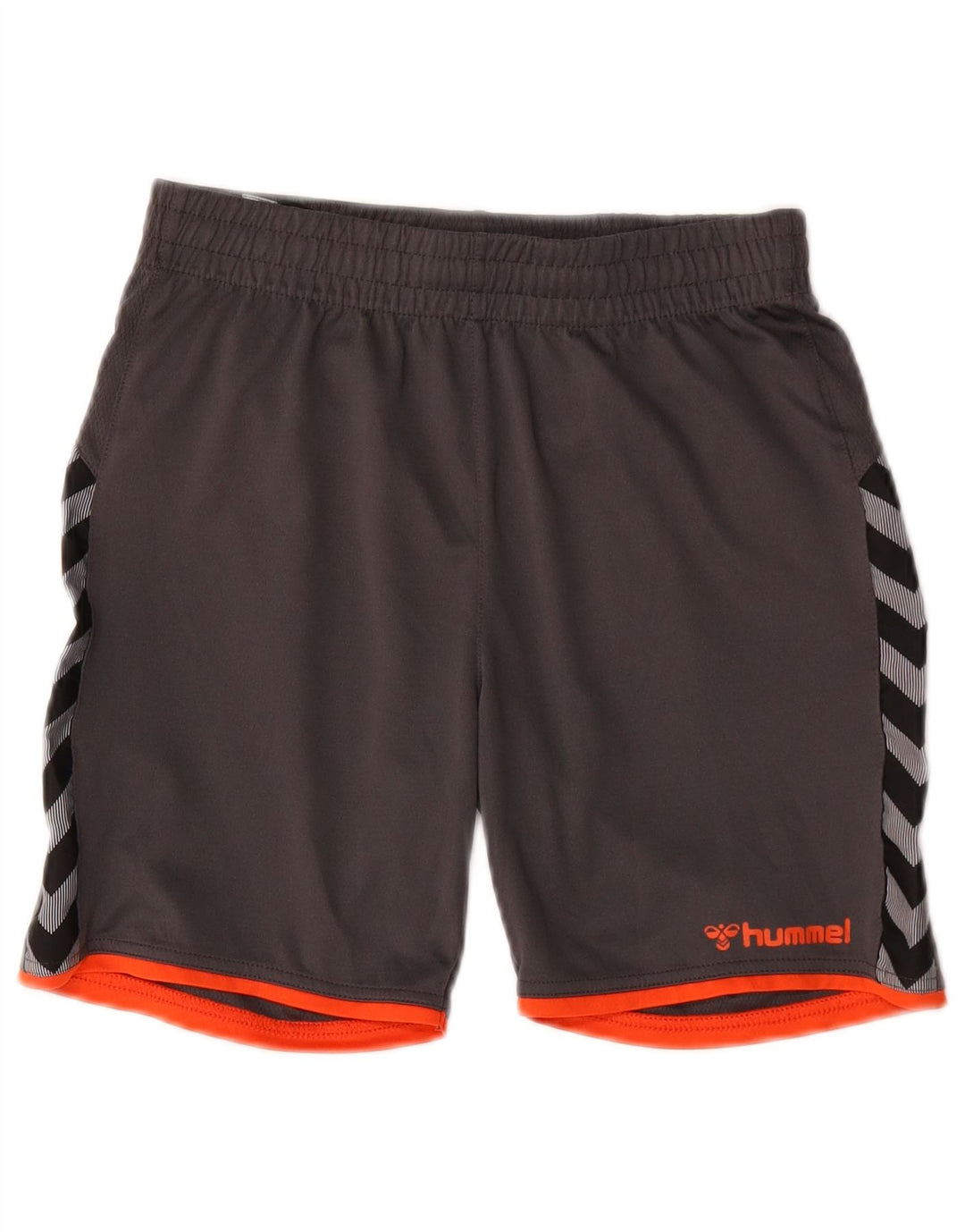 Hummel Graphic Sportshorts für Jungen, 13–14 Jahre, graues Colourblock-Polyester