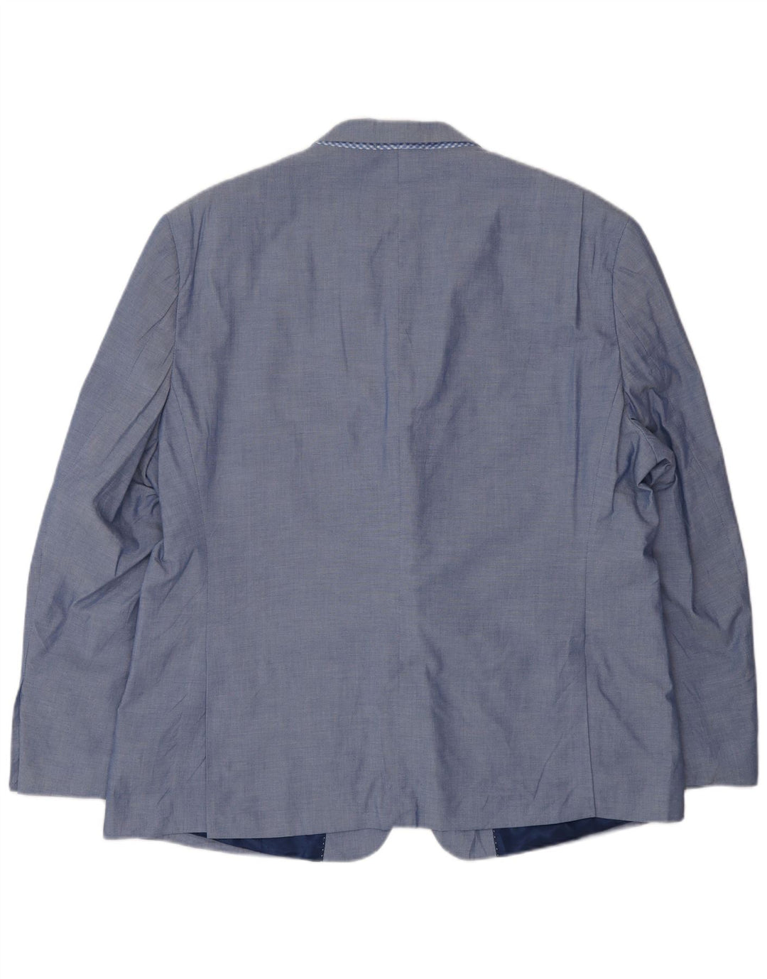 Tommy Hilfiger Herren-Blazer mit 2 Knöpfen, UK 46, 3XL, blaue Baumwolle