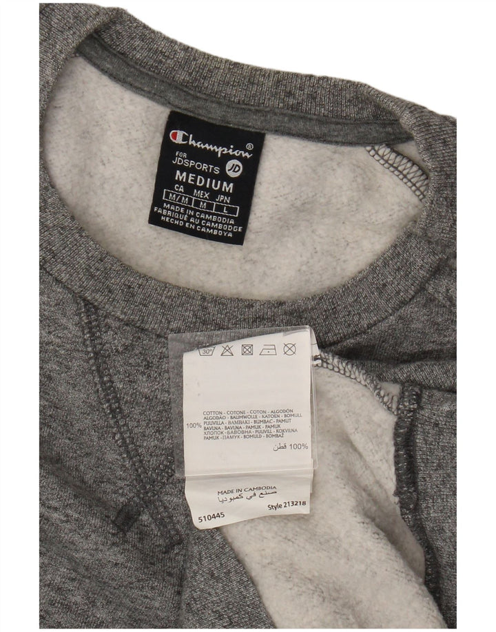 Champion Damen-Sweatshirt-Pullover, UK 14, mittelgrau gefleckte Baumwolle