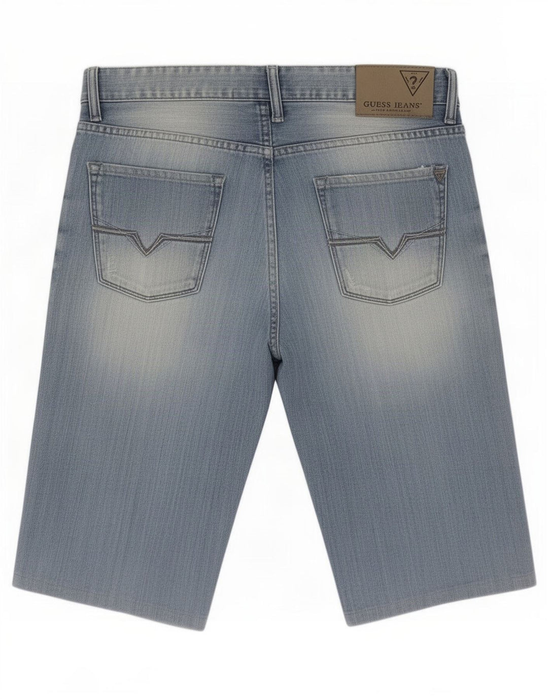 Guess Herren Slim Denim Shorts Medium W31 Blaue Baumwolle