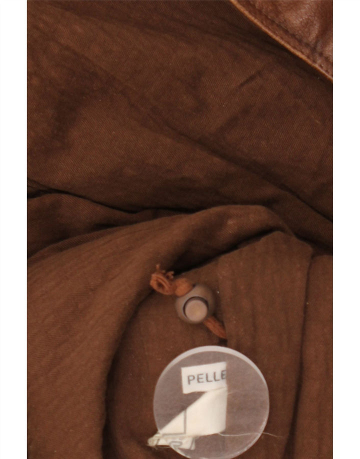 VINTAGE Herren Lederjacke UK 42 XL Braunes Leder