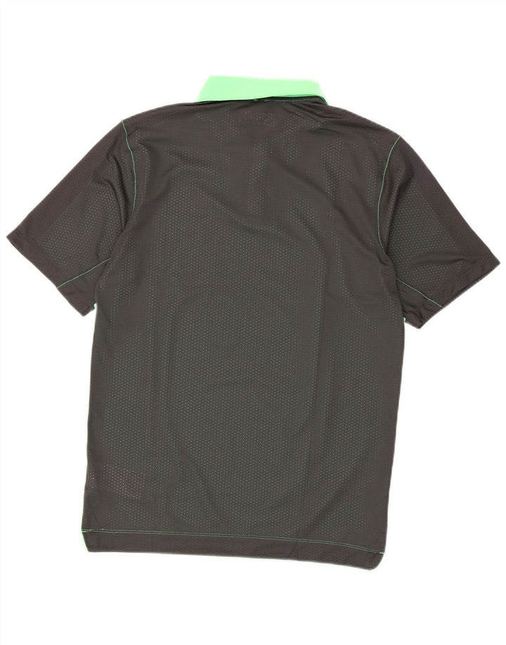 Nike Herren-Dri-Fit-Poloshirt, klein, grünes Farbblock-Polyester