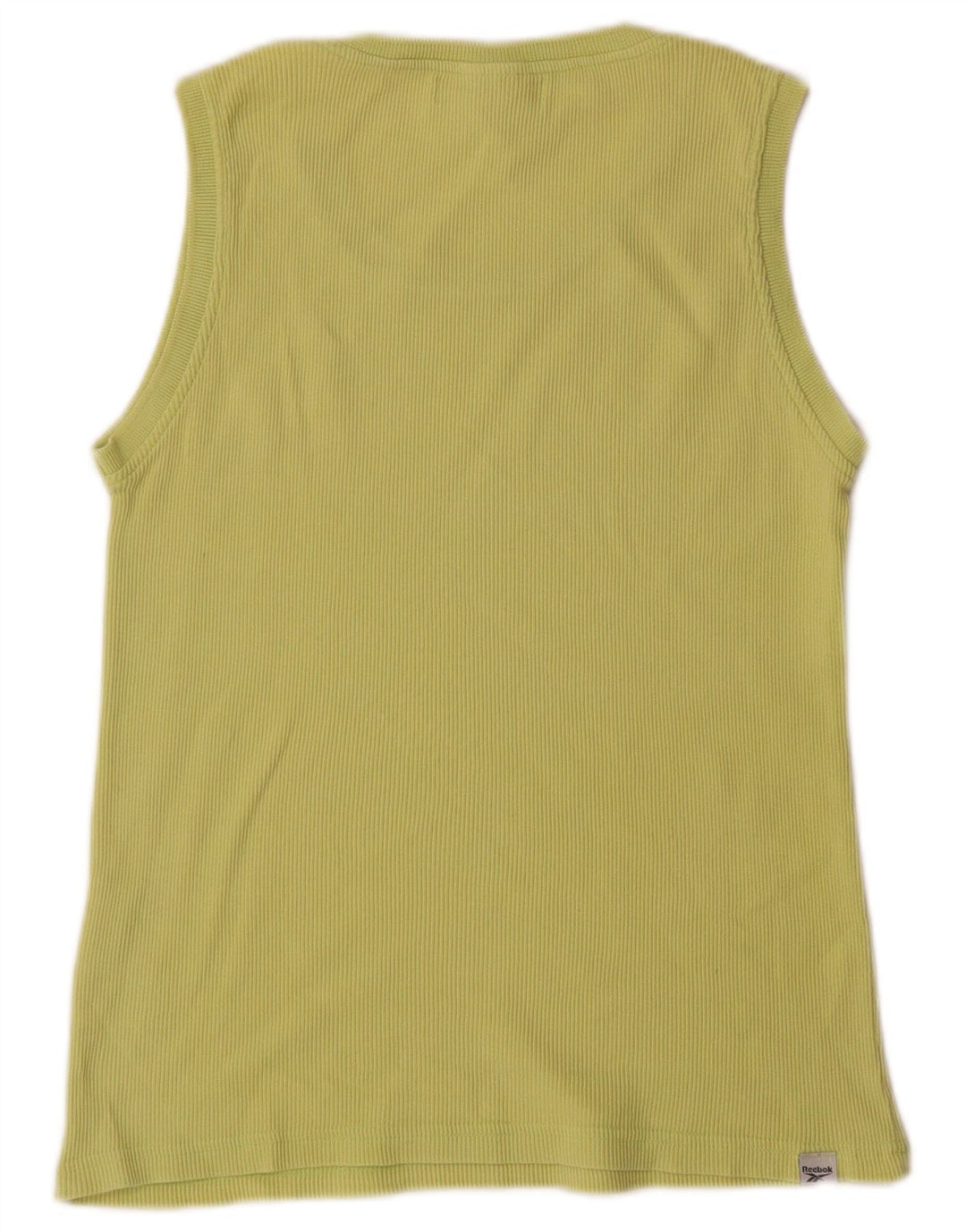 Reebok Damen Weste Top UK 16 Large Grün Baumwolle