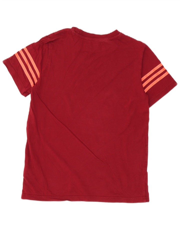 ADIDAS Grafik-T-Shirt für Jungen, 11–12 Jahre, kastanienbraune Baumwolle