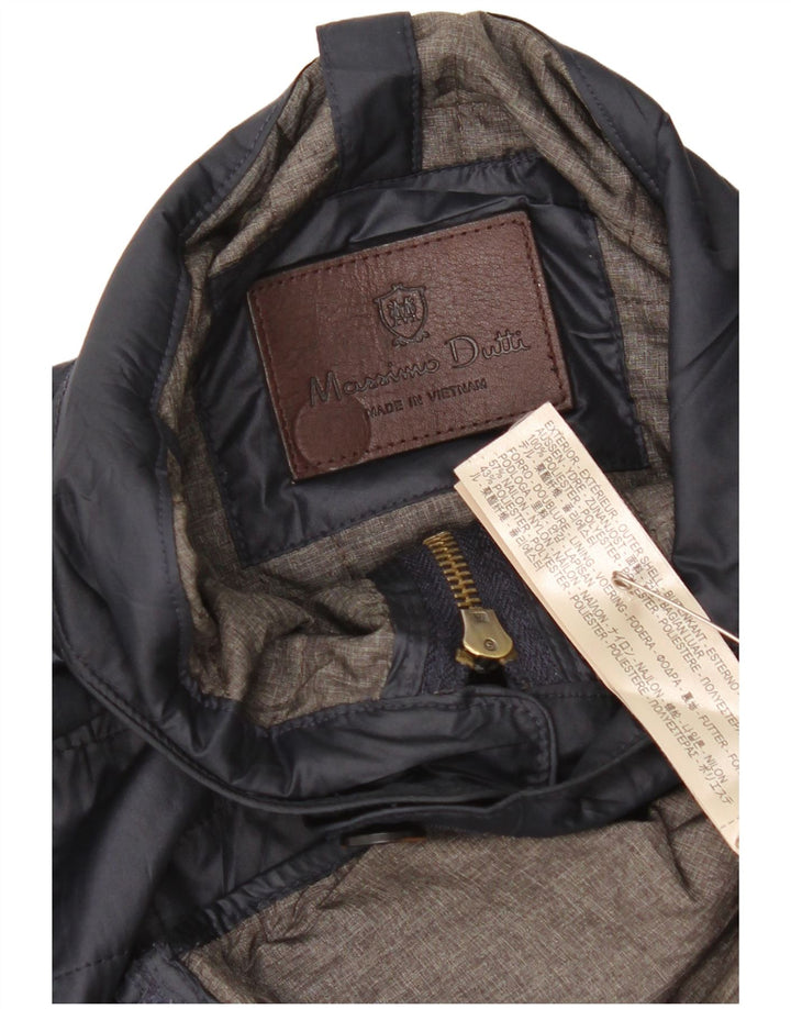 Massimo Dutti Herrenweste UK 40 Large Marineblau Polyester