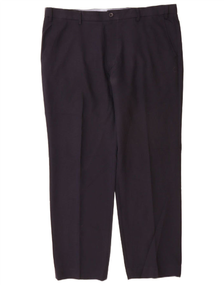 Marks & Spencer Herren-Chinohose mit normaler Passform, W40 L31, marineblaues Polyester