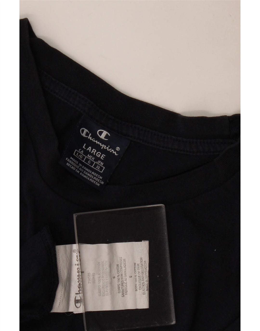 CHAMPION Herren-T-Shirt mit Grafik, groß, marineblau, Baumwolle