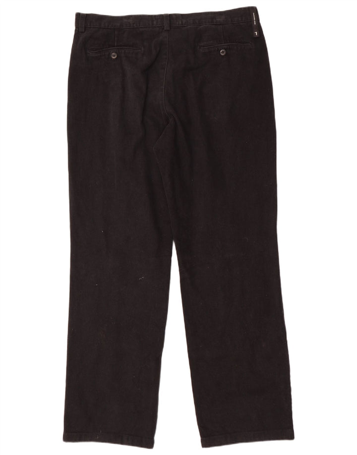Trussardi Herren Straight Jeans W36 L32 Schwarz