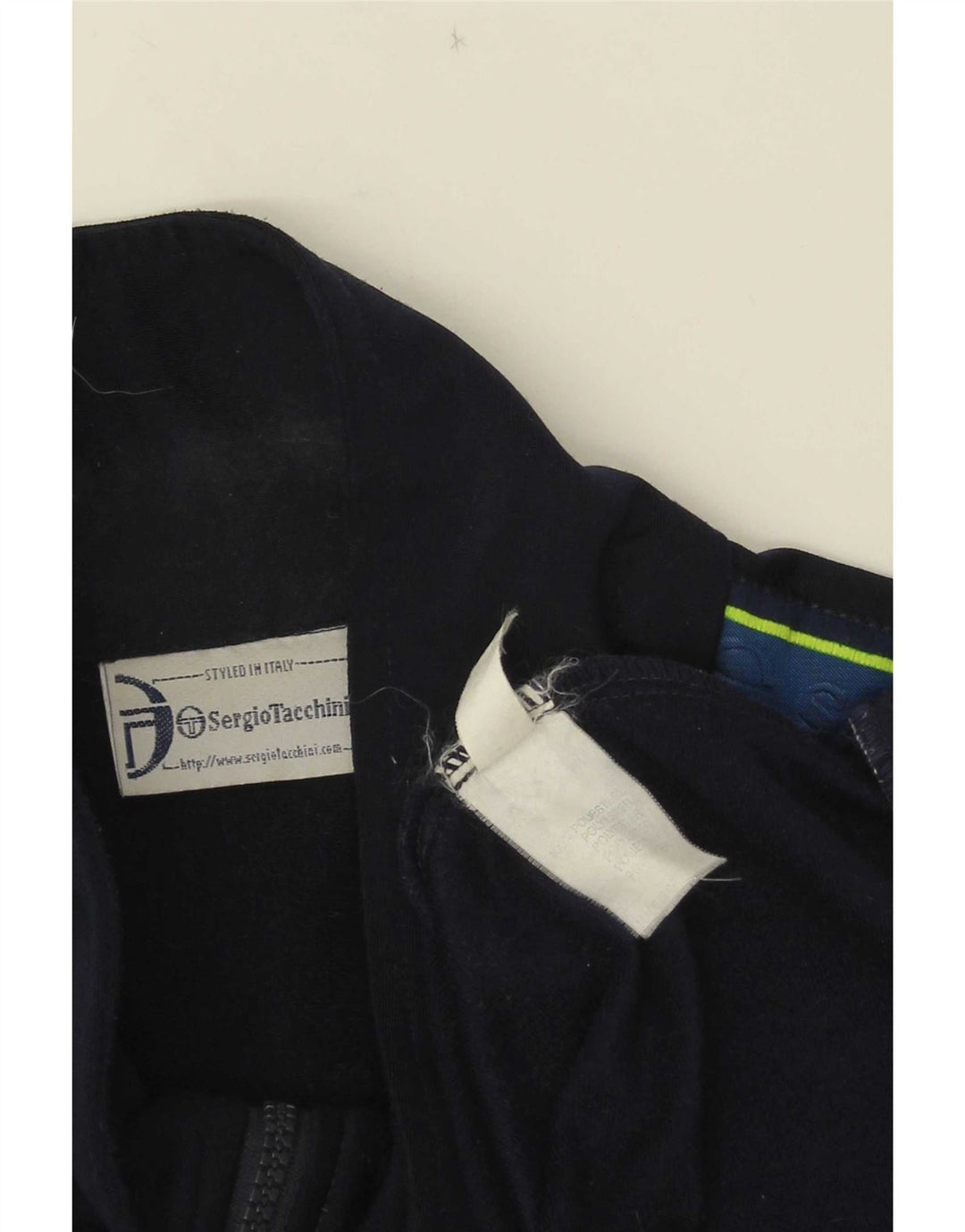 Sergio Tacchini Herren-Trainingsanzug-Oberteil, Jacke IT 54 XL, Marineblau, Farbblock