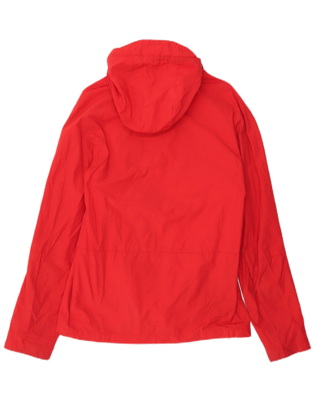 Jack Wills Herren-Regenjacke mit Kapuze, UK 38, mittelrote Baumwolle