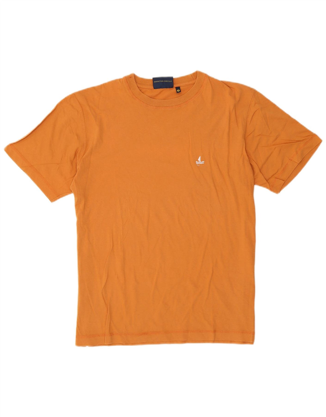 Navigare Herren T-Shirt Top Mittelorange Baumwolle