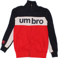 UMBRO Boys Graphic Tracksuit Top Jacket 13-14 Years Medium  Navy Blue Vintage Umbro and Second-Hand Umbro from Messina Hembry 