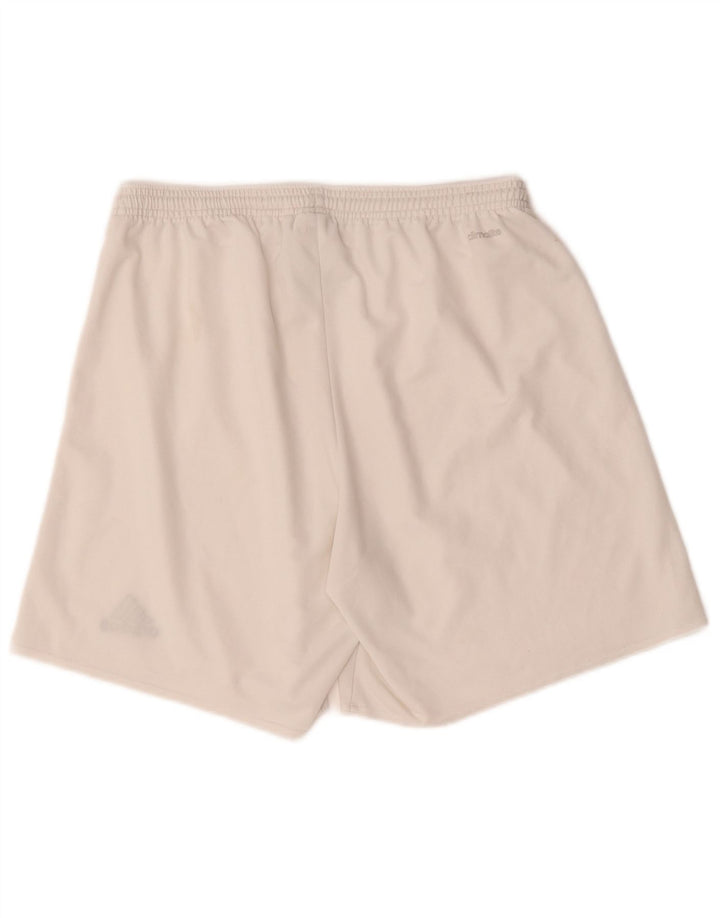 Adidas Herren Climalite Sport Shorts Großes weißes Polyester