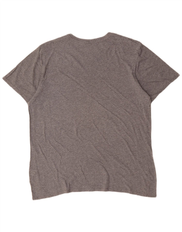 Nike Herren T-Shirt Top XL Grau gefleckte Baumwolle